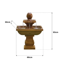Stylish Fountain Odyssey Water Feature With LEDs -Garden Tool Store 14519360 1335047822692282