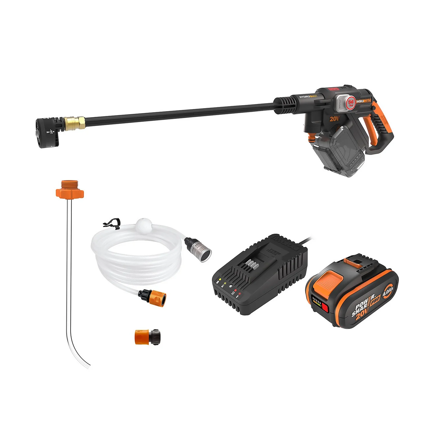 Worx Nitro Brushless Hydroshot Cordless Pressure Washer 3 Worx Nitro Brushless Hydroshot Cordless Pressure Washer